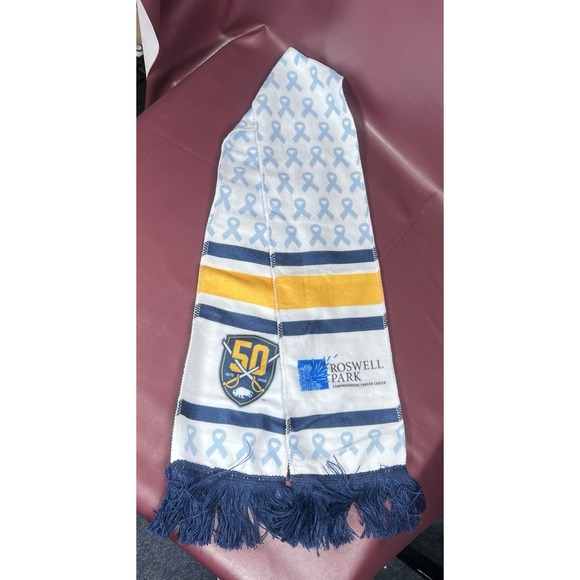 Buffalo Sabres & Roswell Cancer Center Scarf Hockey Fights Cancer - Picture 2 of 4